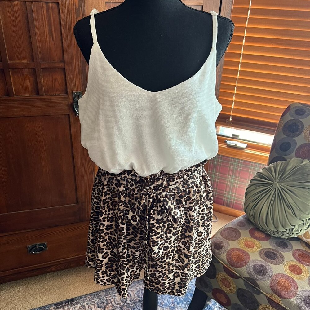 Lily Rose Leopard Print Romper